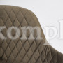 Кресло VALKYRIA (mod. 711) ткань/металл, 55х55х80 см, высота до сиденья 48 см, темно-серый barkhat 14/черный