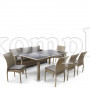 Комплект плетеной мебели T365/S65/Y380B-W65 Light Brown (8+1)