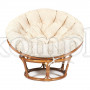 Кресло-качалка "PAPASAN" w 23/01 B с подушкой, Pecan (орех), ткань Старт