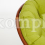 Кресло "PAPASAN" 23/01 W с подушкой, Pecan (орех), флок Олива, 23