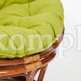 Кресло "PAPASAN" 23/01 W с подушкой, Pecan (орех), флок Олива, 23