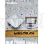 Мыльница для ванной Rainbowl 2785-8 CUBE квадратная настенная керамика хром
