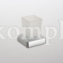 Стакан для зубных щеток стекло настольный квадратный SCHEIN (7057012)