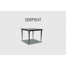 MOMA-SERPENT стол обеденный CARBON 100x100