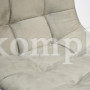 Стул барный CHILLY (mod.7095) ткань/металл, 50х44х104 см, высота до сиденья 76 см, серый barkhat 26/черный
