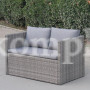Плетеный диван-трансформер S330G-W78 Grey