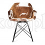 Кресло Secret De Maison EAMES RODEO (mod. M-11998) металл/шкура буйвола, 62х50х81см, античная медь/коричневый