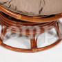 Кресло-качалка "PAPASAN" w 23/01 B с подушкой, Pecan (орех), экошерсть Коричневый, 1811-5