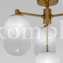 Потолочный светильник со стеклянными плафонами 60161/4 латунь