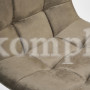 Стул барный CHILLY (mod.7095) ткань/металл, 50х44х104 см, высота до сиденья 76 см, темно-серый barkhat 14/черный