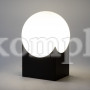 Настольный светильник со стеклянным плафоном 01167/1 черный