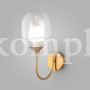 Настенный светильник со стеклянным плафоном 70218/1 латунь