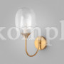 Настенный светильник со стеклянным плафоном 70218/1 латунь