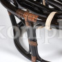 Кресло "PAPASAN" 23/01 W с подушкой, Antique brown (античный черно-коричневый), ткань Старт