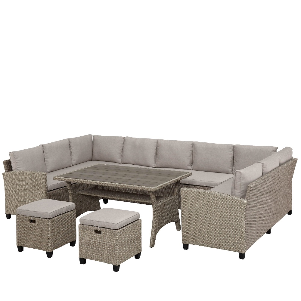Комплект плетеной мебели Afina Garden AFM - 370a Dark Grey